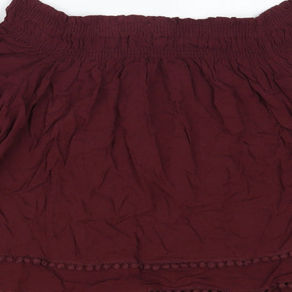 Womens UK Size 10 New Look Purple Basic Blouse