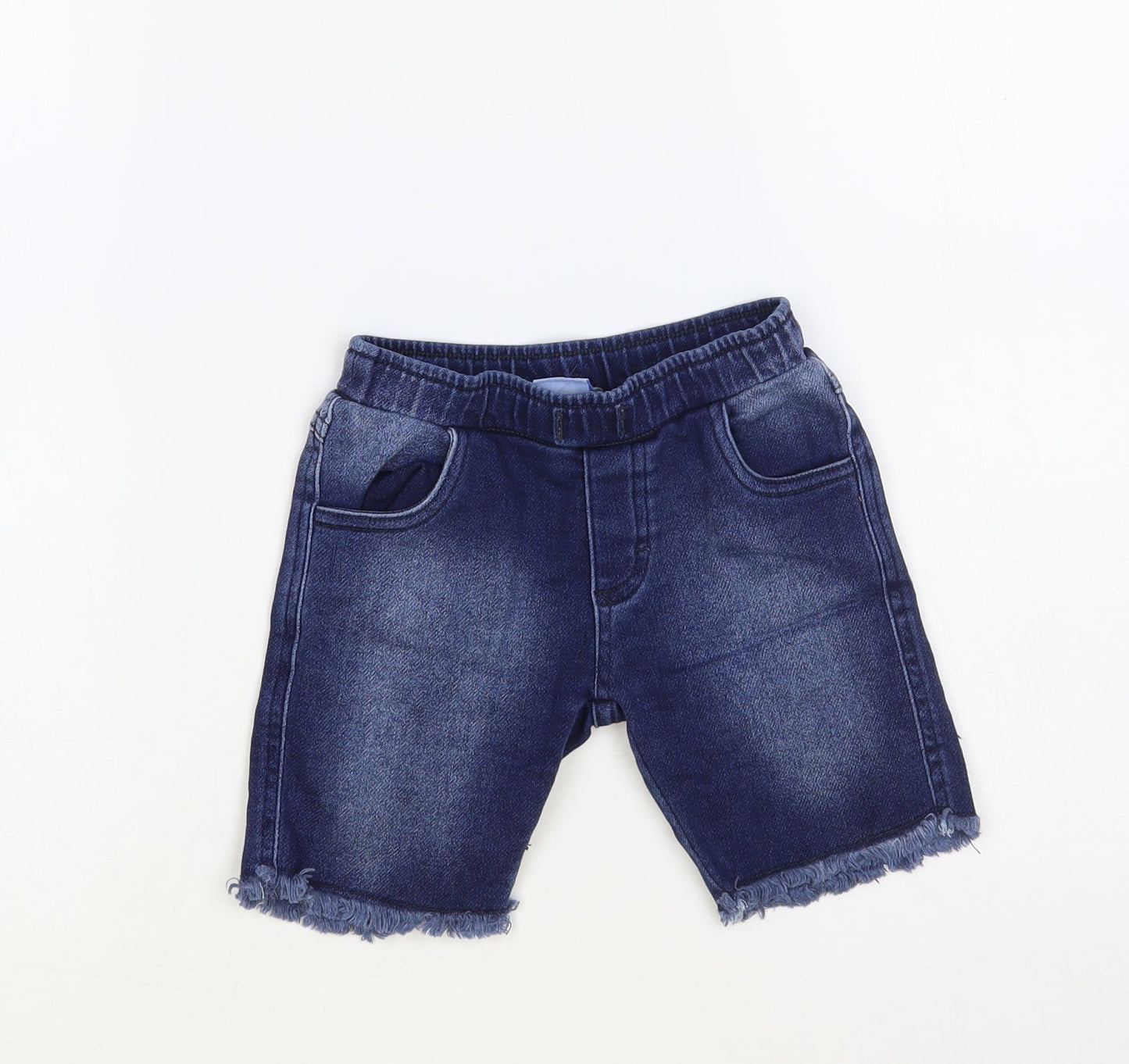 Pulla Bulla Boys Blue Cotton Chino Shorts Size 3 Years Regular