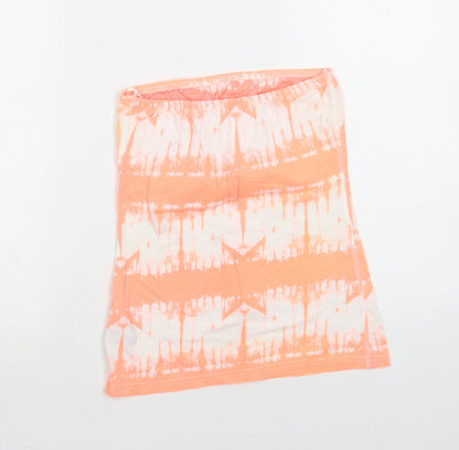 Womens UK Size 6 New Look Orange Basic Tank