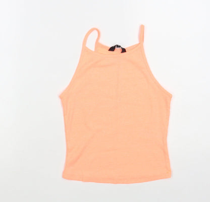 Womens UK Size 8 New Look Orange Camisole Tank