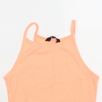 Womens UK Size 8 New Look Orange Camisole Tank