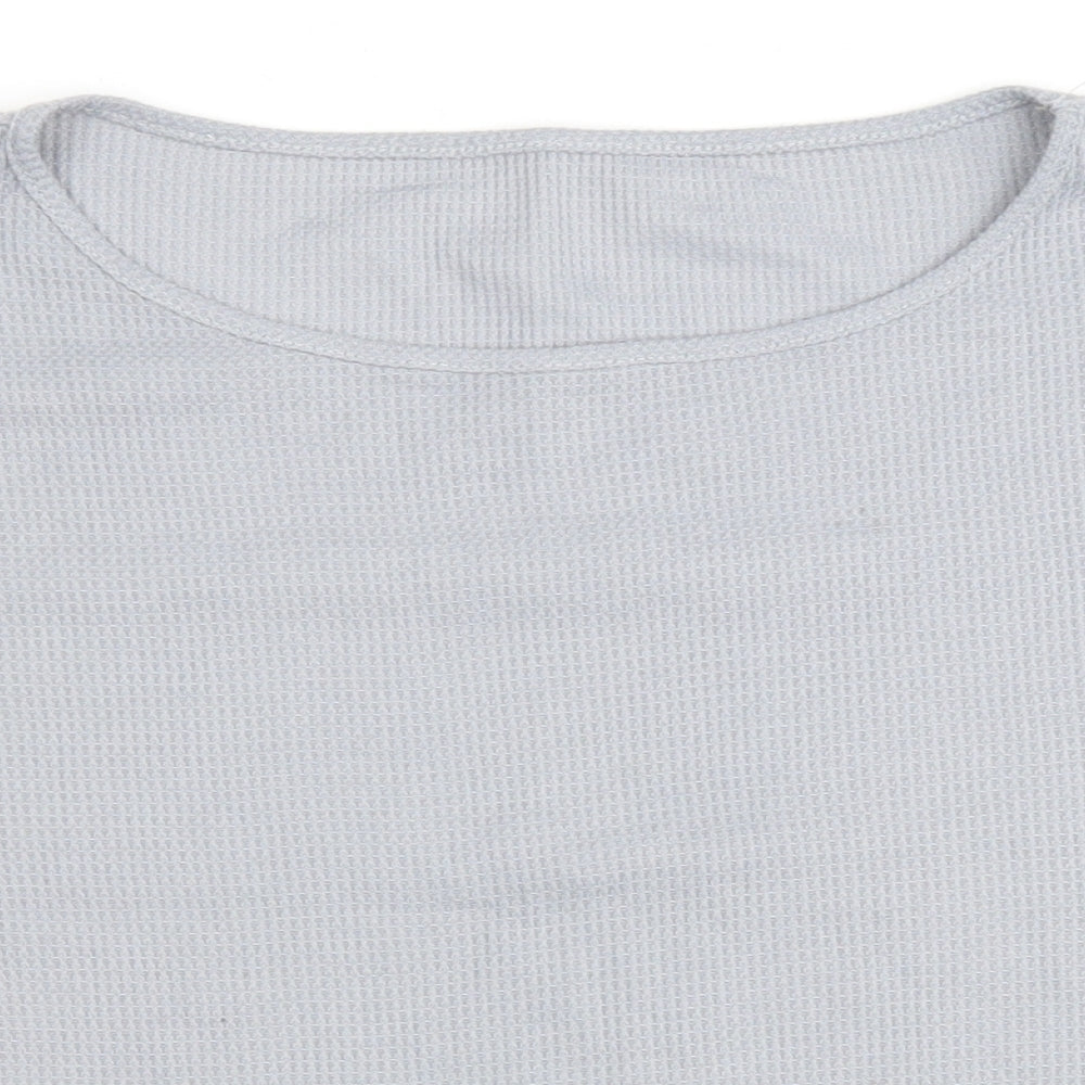 Womens UK Size XL Preworn Grey Cropped T-Shirt