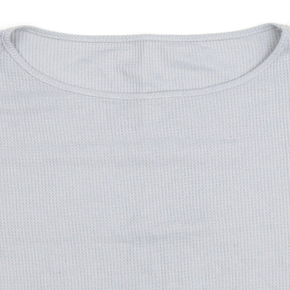 Womens UK Size XL Preworn Grey Cropped T-Shirt