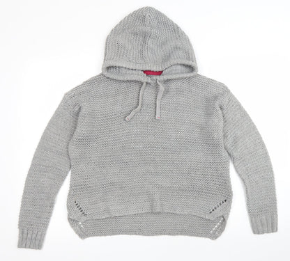 Womens UK Size S New Look Grey Pullover Jumper