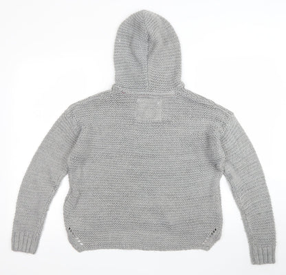 Womens UK Size S New Look Grey Pullover Jumper