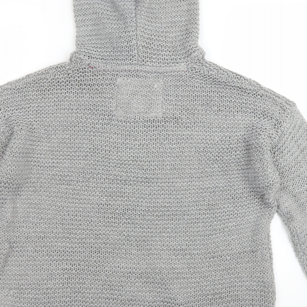 Womens UK Size S New Look Grey Pullover Jumper