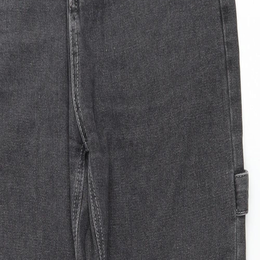 Womens UK Size L Preworn Regular Fit Straight Grey Jeans
