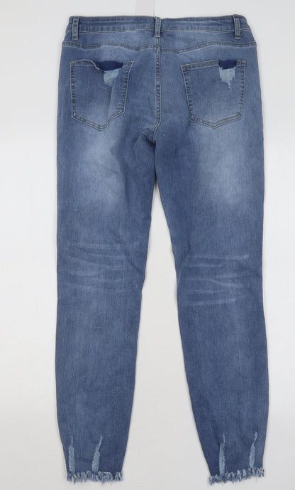 Womens UK Size M Sheilay Regular Fit Skinny Blue Jeans