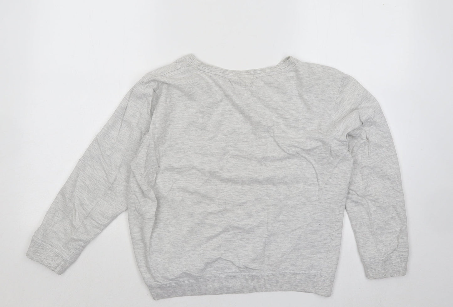 Primark Womens Grey Cotton Pullover Sweatshirt Size 12 Pullover - Duvet Day Disney