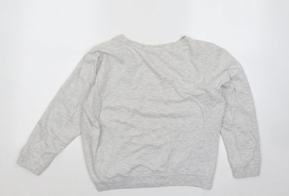 Primark Womens Grey Cotton Pullover Sweatshirt Size 12 Pullover - Duvet Day Disney