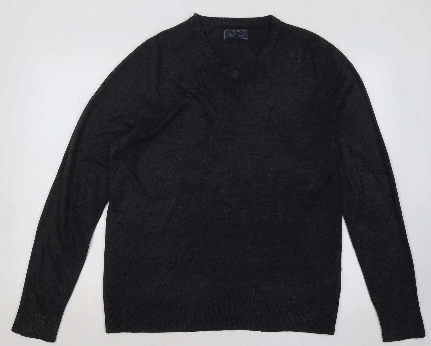 Womens UK Size M Atlantic Bay Grey Pullover Jumper