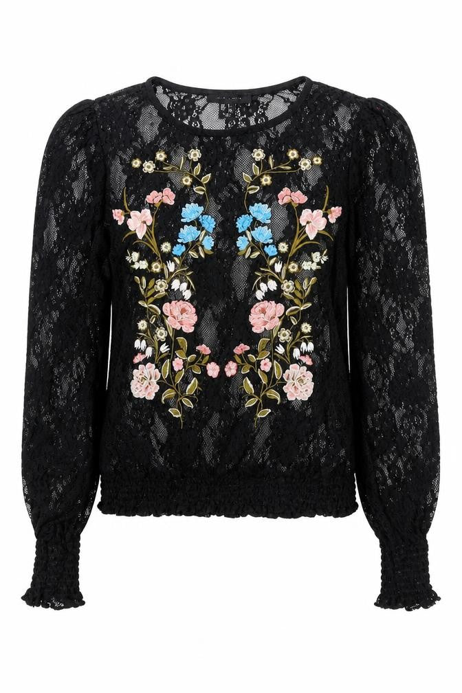 Womens UK Size 6 New Look Black Basic Blouse