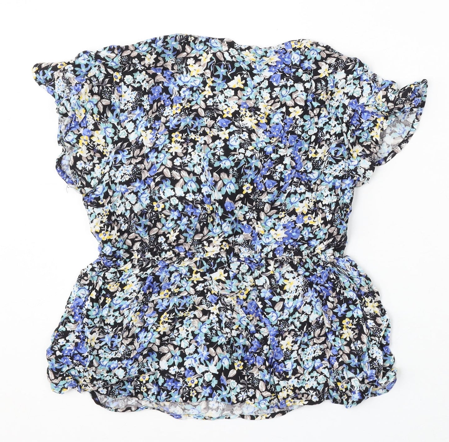 Womens UK Size 12 Pep&Co Blue Basic Blouse