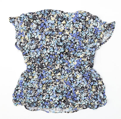 Womens UK Size 12 Pep&Co Blue Basic Blouse