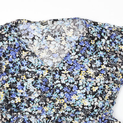 Womens UK Size 12 Pep&Co Blue Basic Blouse