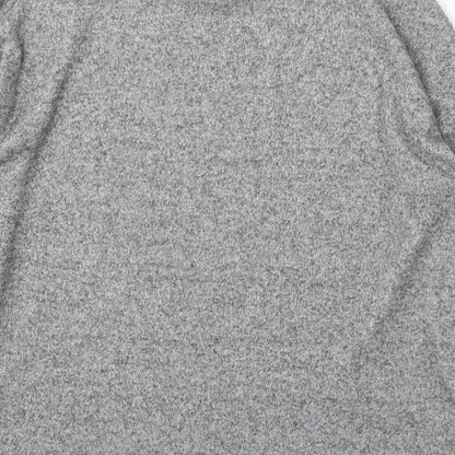 F&F Womens Grey Round Neck Polyester Pullover Jumper Size M