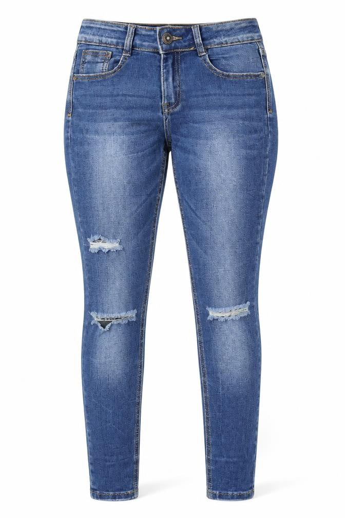VS Miss Womens Blue Cotton Skinny Jeans Size XS L31 in Regular Button