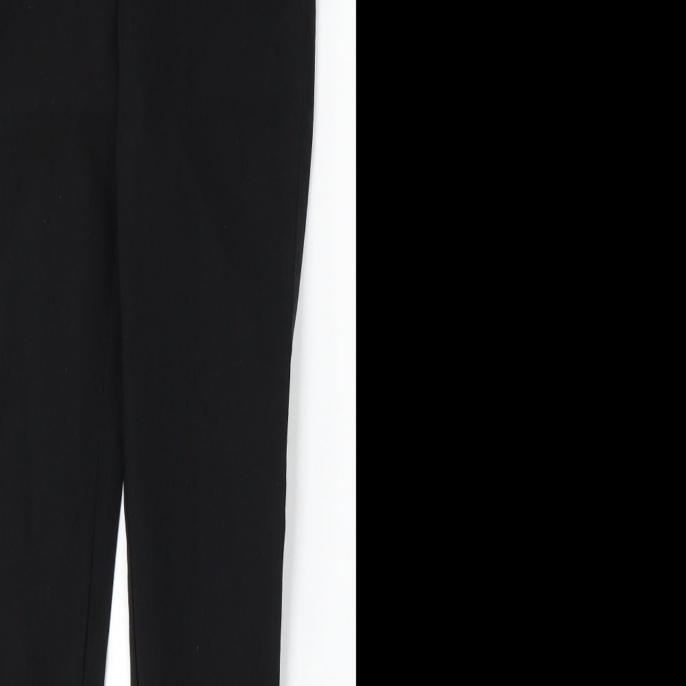 Peacocks Womens Black Cotton Jegging Jeans Size 10 L28 in Regular