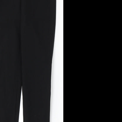 Peacocks Womens Black Cotton Jegging Jeans Size 10 L28 in Regular