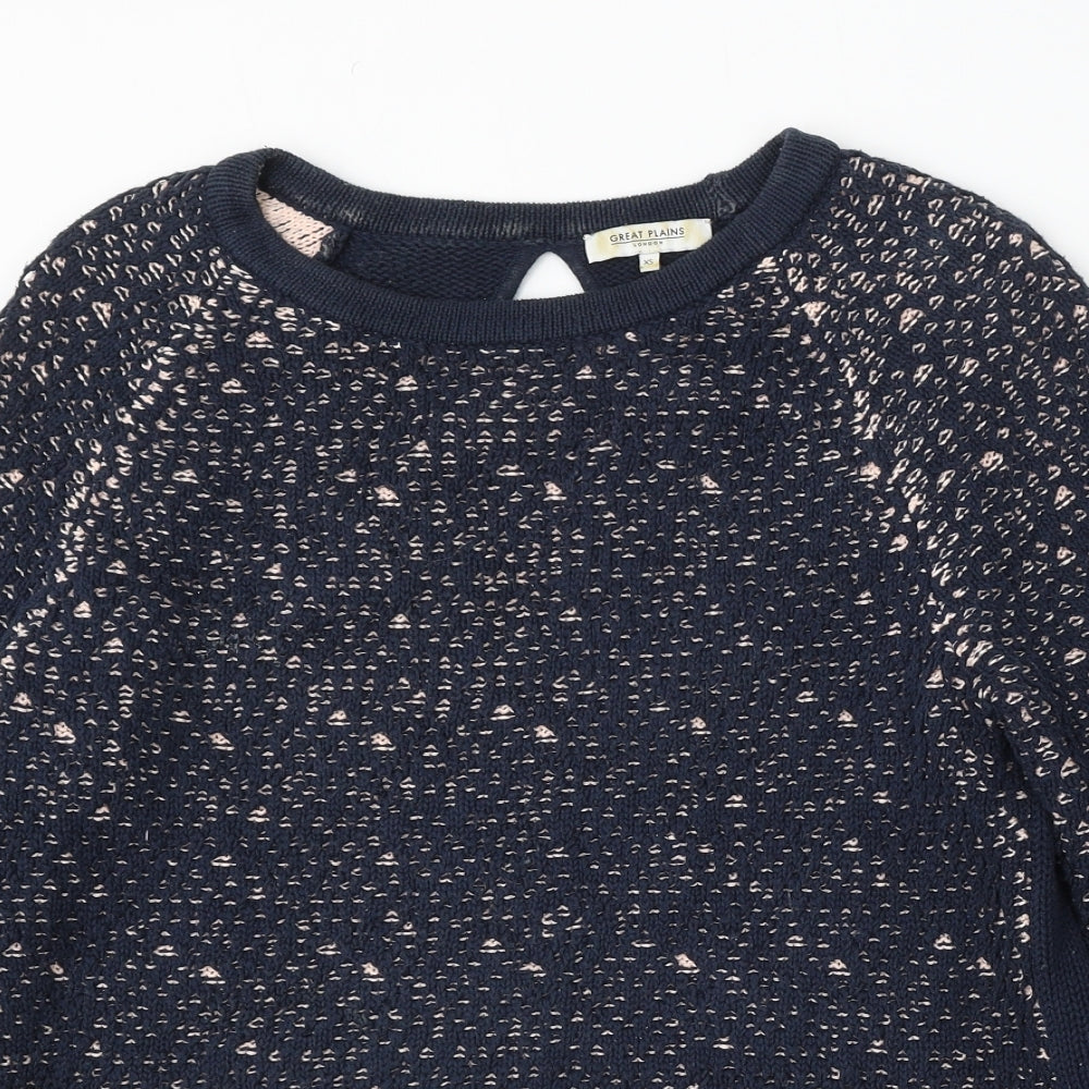 Womens UK Size XS Great Plains Blue Pullover Jumper