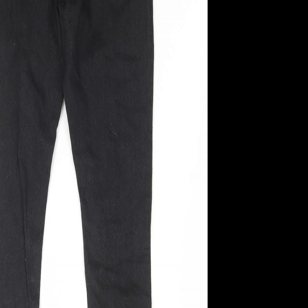 Studio Girls Black Cotton Skinny Jeans Size 12-13 Years Regular Zip
