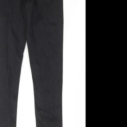 Studio Girls Black Cotton Skinny Jeans Size 12-13 Years Regular Zip