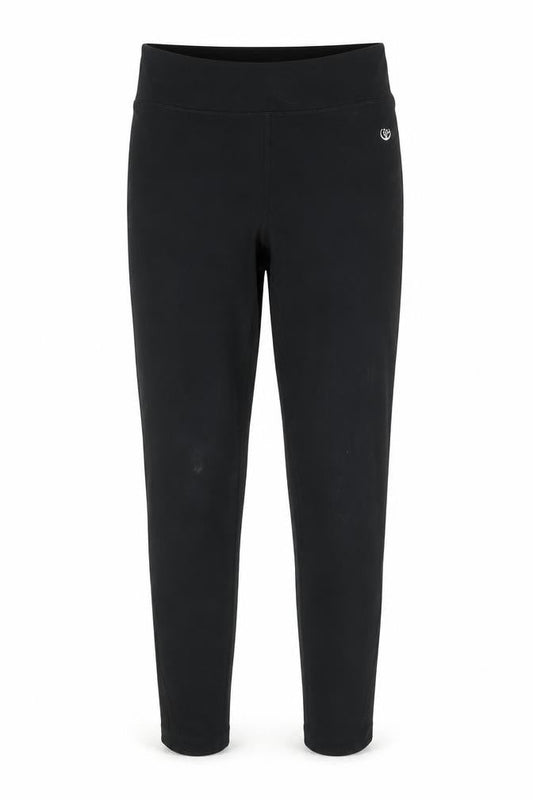 Dunnes Womens Black Polyester Compression Leggings Size XS L25 in Regular Pullover