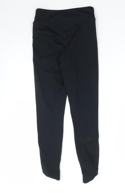 Womens UK Size XS Dunnes Stores Regular Fit Compression Black Leggings