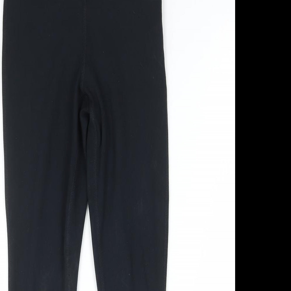 Womens UK Size XS Dunnes Stores Regular Fit Compression Black Leggings