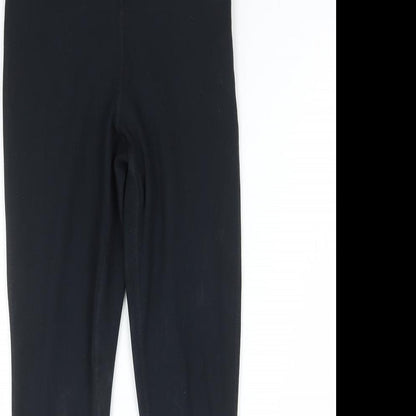 Womens UK Size XS Dunnes Stores Regular Fit Compression Black Leggings