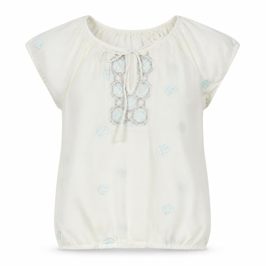 Womens UK Size M Preworn White Basic Blouse