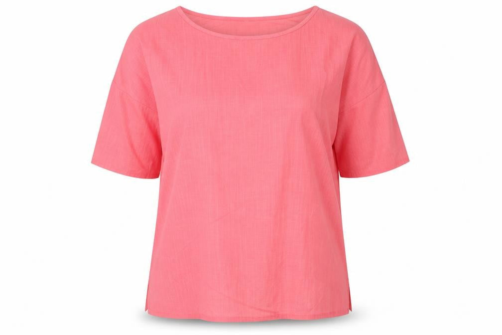 Womens UK Size XL Preworn Pink Basic Blouse