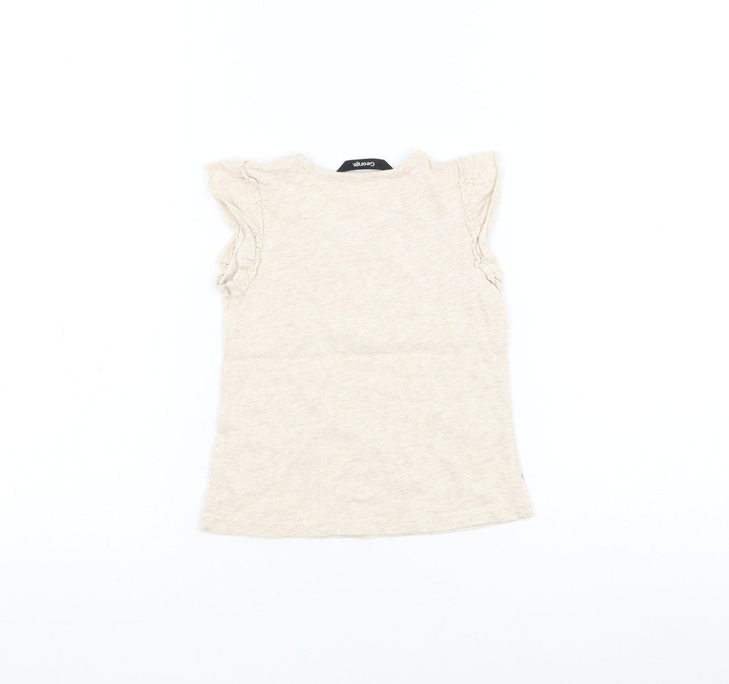 George Girls Beige Cotton Pullover Tank Size 12-18 Months Round Neck Pullover - Balloon