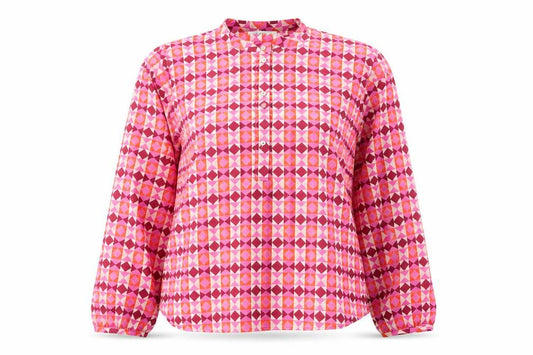Womens UK Size 10 Gallery Pink Basic Button-Up