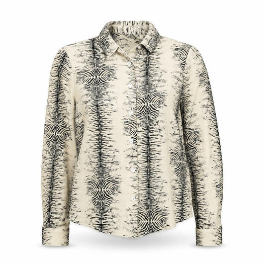 Womens UK Size 8 Debenhams Beige Basic Button-Up