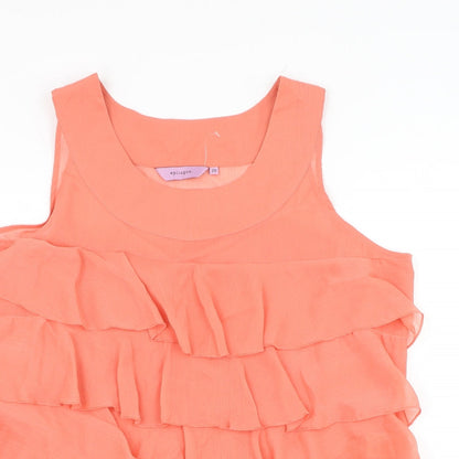 Epilogue Womens Pink Polyester Basic Blouse Size 20 Round Neck