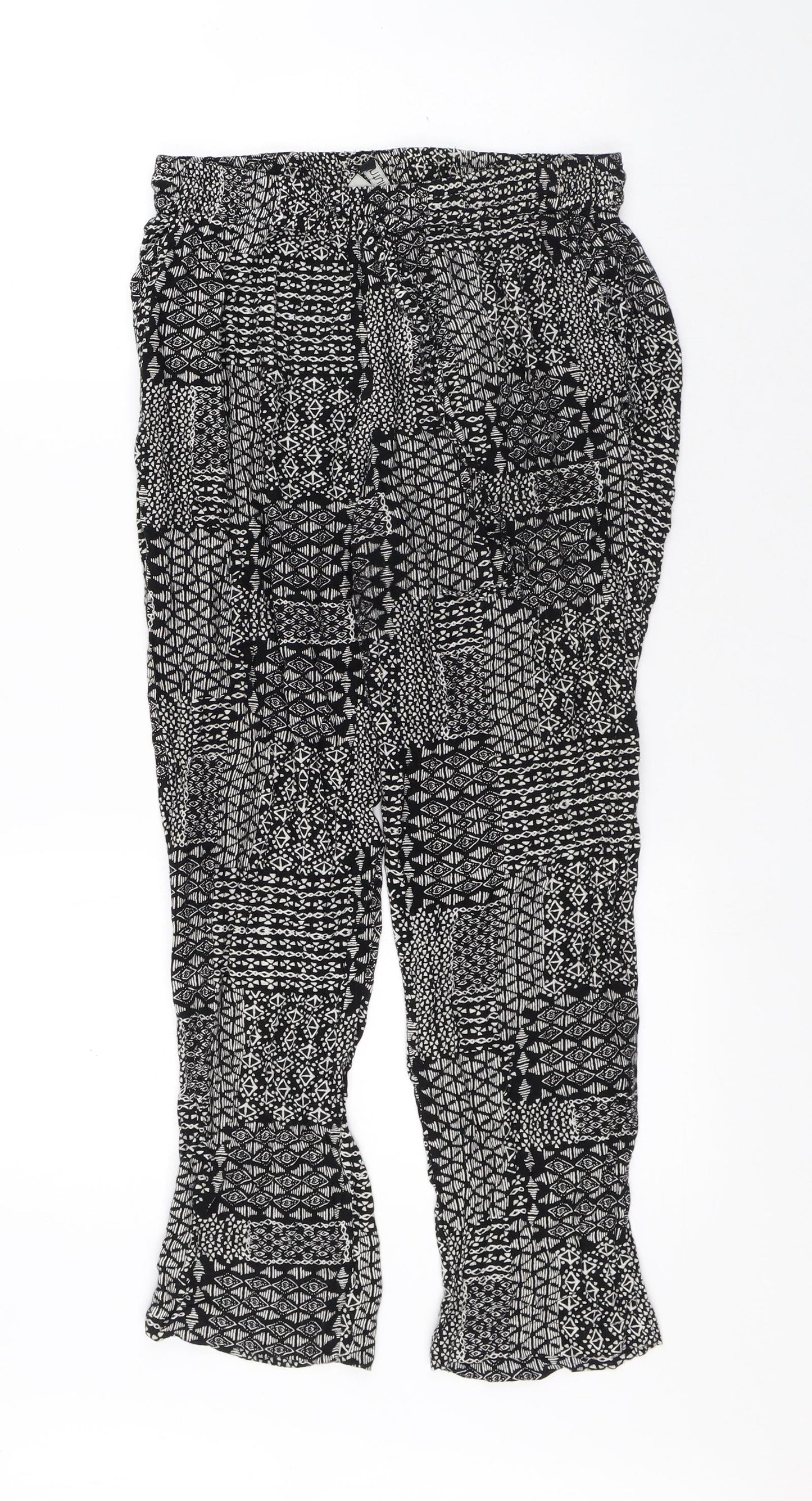 Womens UK Size 12 Intuition Regular Fit Sweatpants Black Trousers