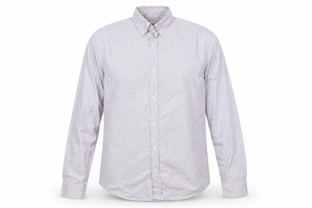 Mens UK Size M Industrie Purple  Button-Up Long Sleeve Casual Shirt