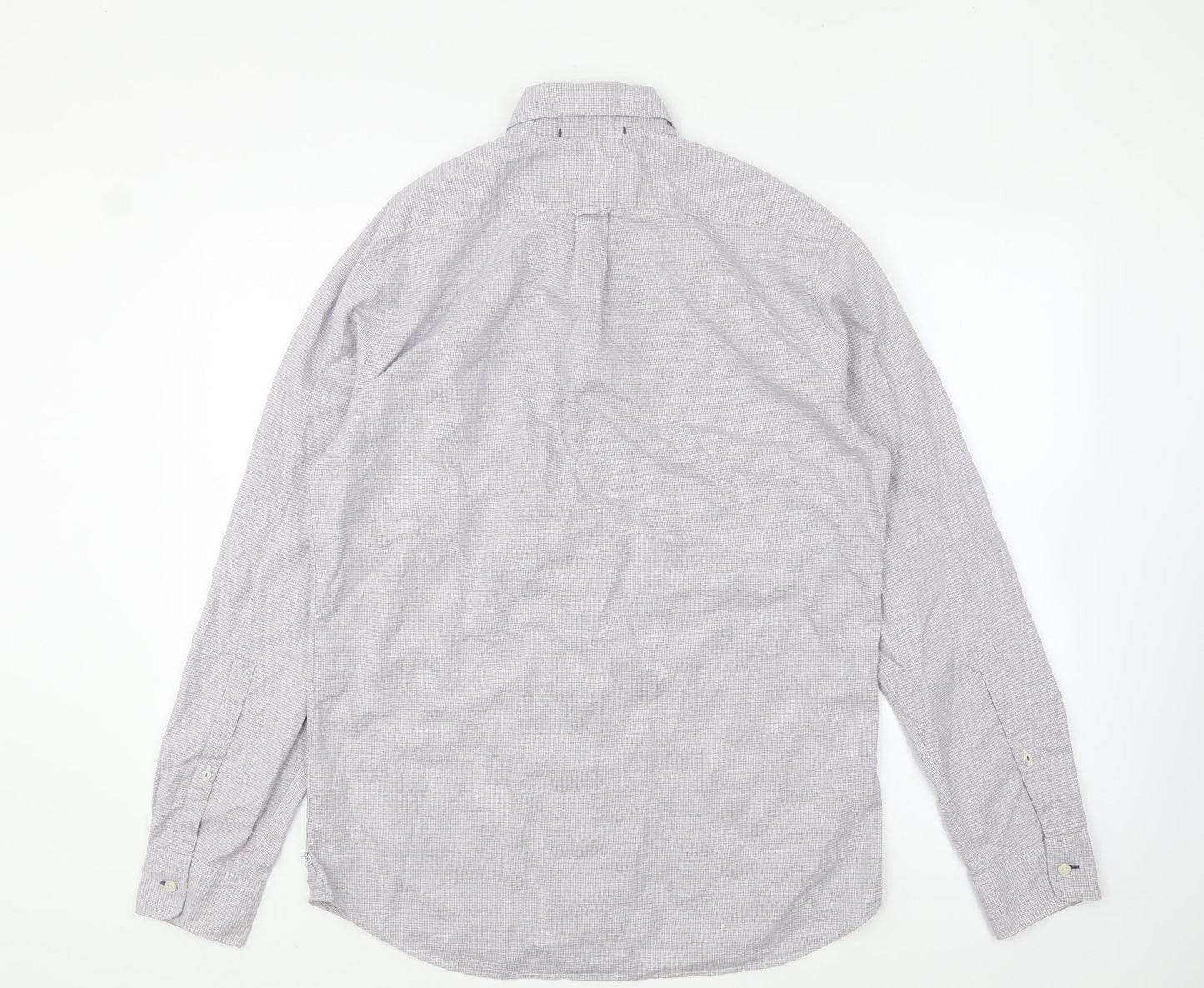 Mens UK Size M Industrie Purple  Button-Up Long Sleeve Casual Shirt