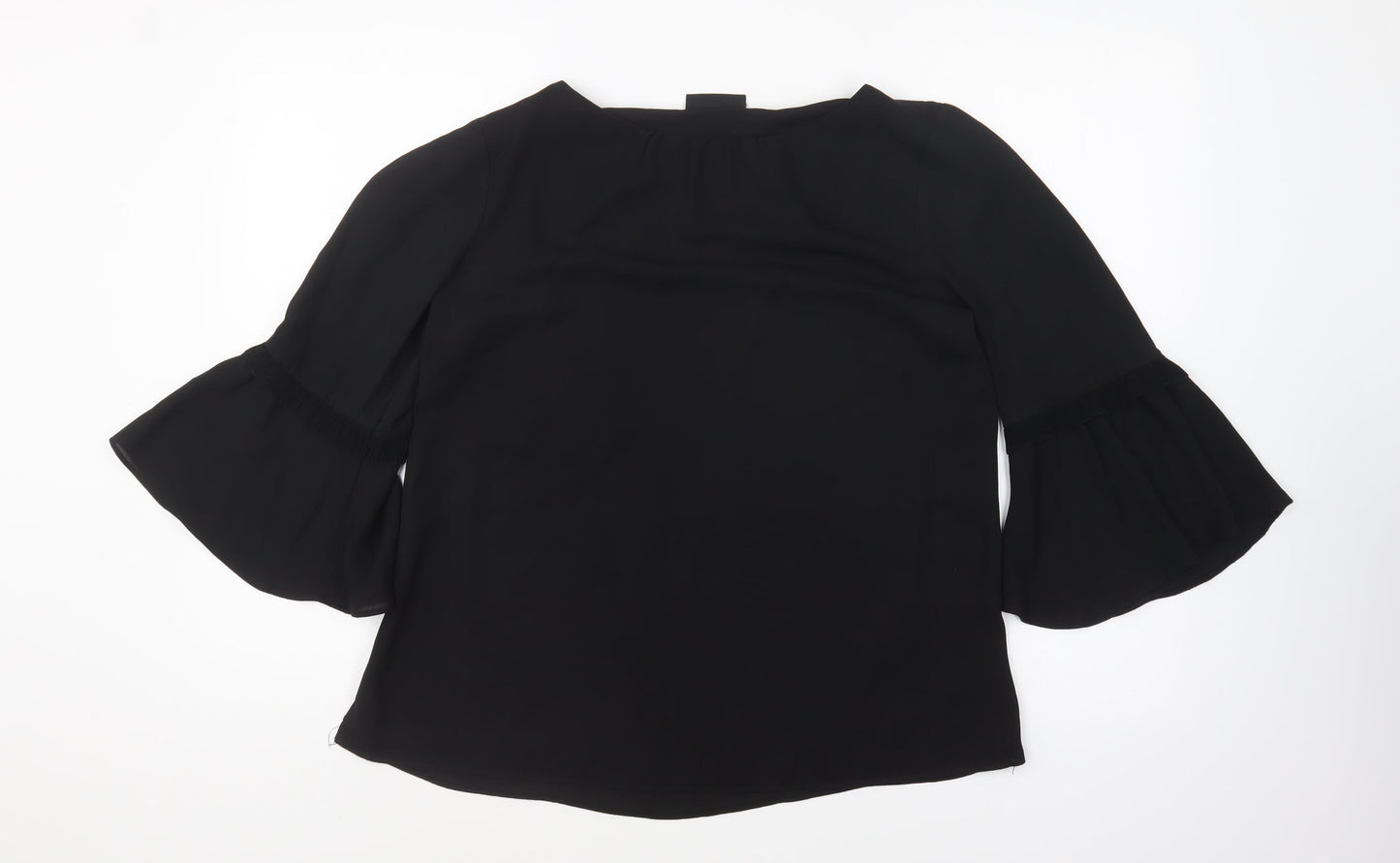 Womens UK Size 12 Wallis Black Basic Blouse