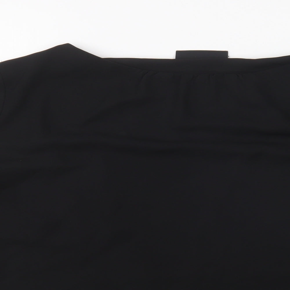 Womens UK Size 12 Wallis Black Basic Blouse