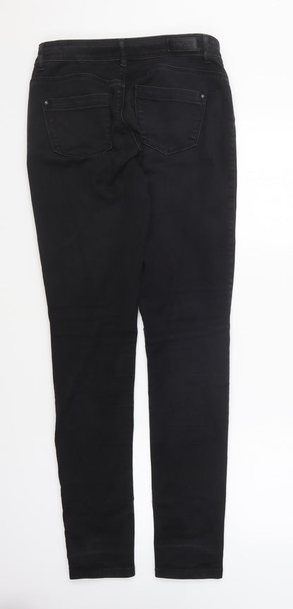 Only Womens Black Cotton Skinny Jeans Size 34 in L30 in Regular Button
