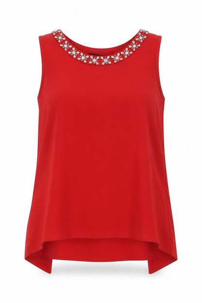 Womens UK Size 8 Dorothy Perkins Red Basic Blouse