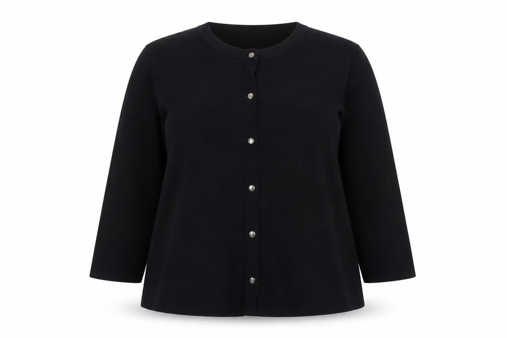 Womens UK Size 14 Roman Black Cardigan Jumper
