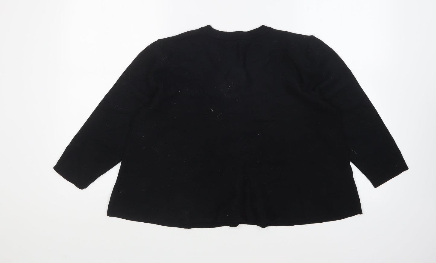 Womens UK Size 14 Roman Black Cardigan Jumper