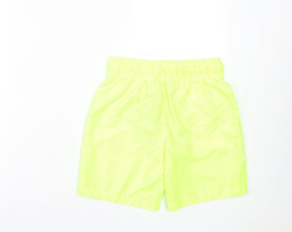 Primark Boys Yellow Polyester Sweat Shorts Size 9-10 Years Regular Drawstring - California