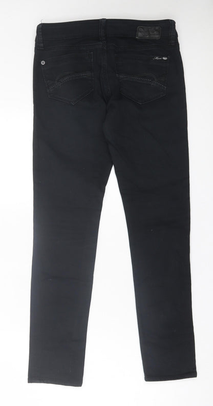 Womens UK Size 28 in Mavi Regular Fit Skinny Black Jeans