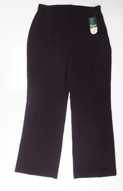 Womens UK Size 16 Busy Regular Fit  Purple Trousers