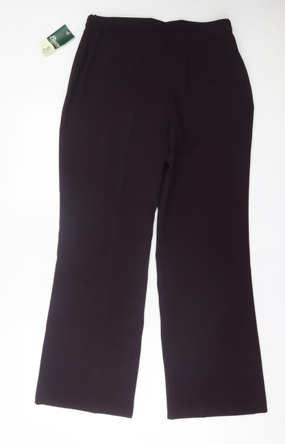 Womens UK Size 16 Busy Regular Fit  Purple Trousers