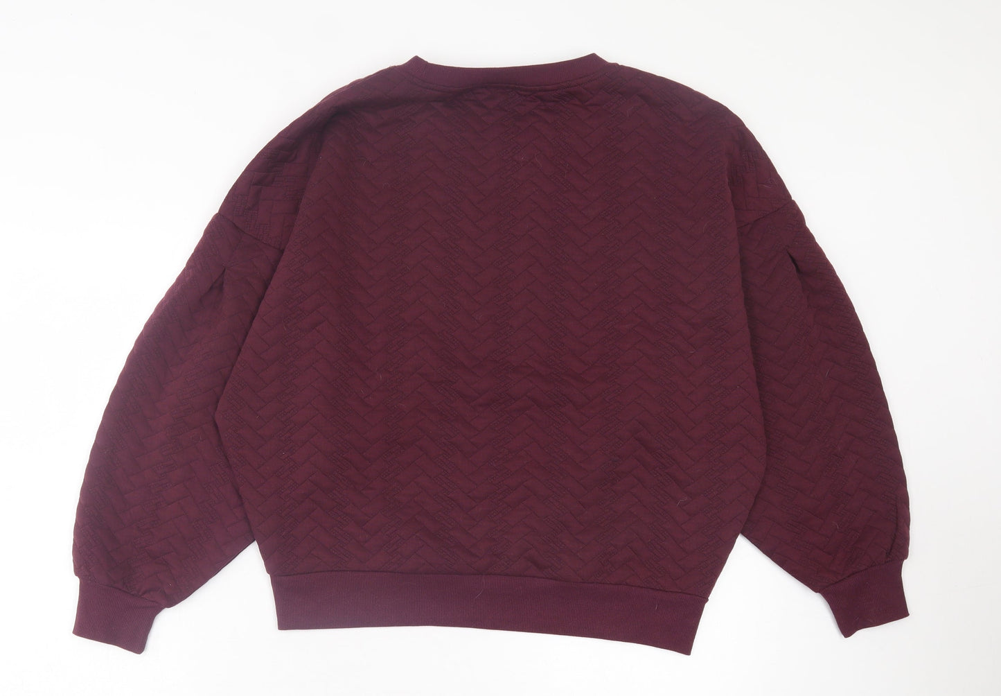 Pep&Co Womens Purple Polyester Pullover Sweatshirt Size M Pullover